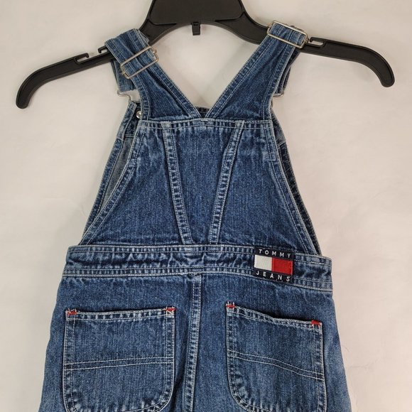 Tommy Hilfiger Kids Boys Vintage 2003 Bib Overalls Size 4 Tommy Jeans Flag - Picture 5 of 12